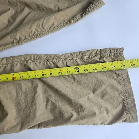 REI Coop Pants Hiking Men 34x30 Brown Outdoors Camping Roll Tab Snap Leg Relaxed - Picture 6 of 13